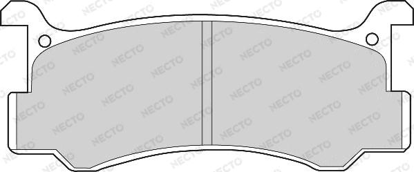 Necto FD6347A - Тормозные колодки, дисковые, комплект autospares.lv