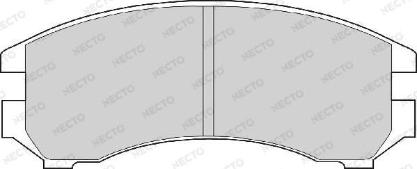 Necto FD6356A - Тормозные колодки, дисковые, комплект autospares.lv