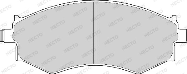 Necto FD6358A - Тормозные колодки, дисковые, комплект autospares.lv