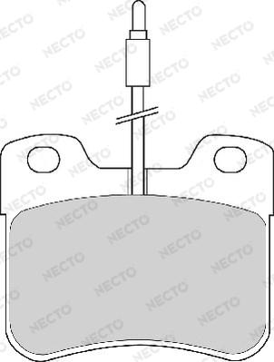 Necto FD6369A - Тормозные колодки, дисковые, комплект autospares.lv