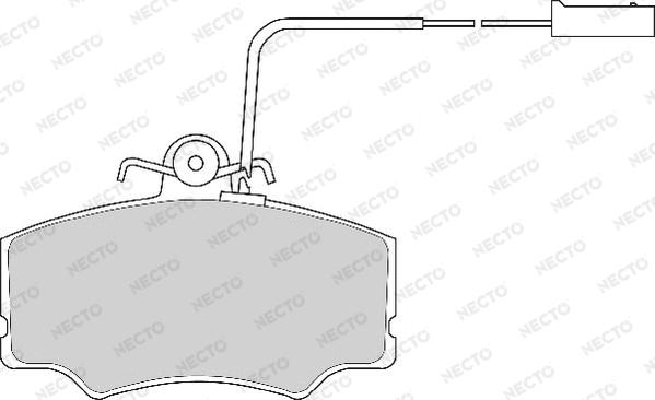 Necto FD6366A - Тормозные колодки, дисковые, комплект autospares.lv