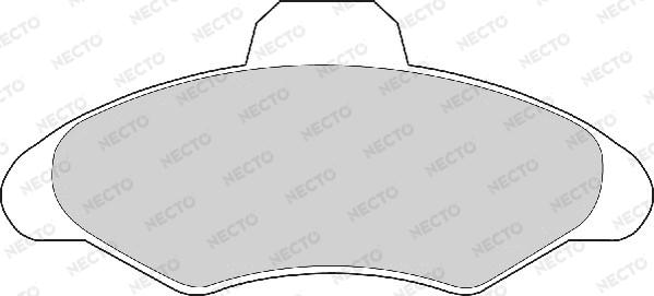 Necto FD6314A - Тормозные колодки, дисковые, комплект autospares.lv