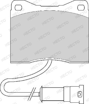 Necto FD6339A - Тормозные колодки, дисковые, комплект autospares.lv