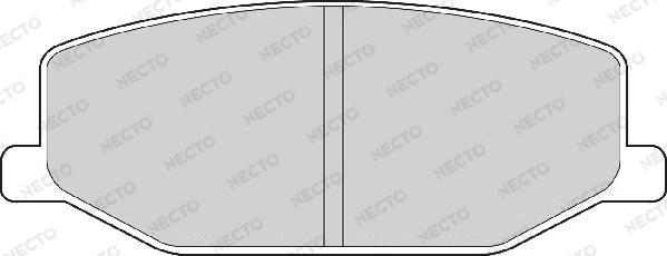 Necto FD6338A - Тормозные колодки, дисковые, комплект autospares.lv