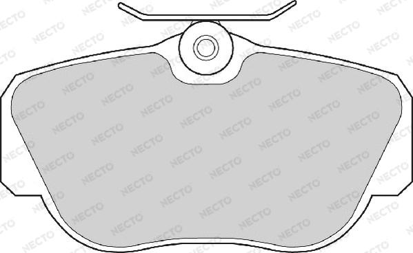 Necto FD6375A - Тормозные колодки, дисковые, комплект autospares.lv
