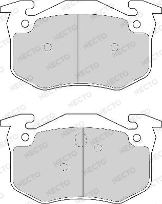 Necto FD6373A - Тормозные колодки, дисковые, комплект autospares.lv