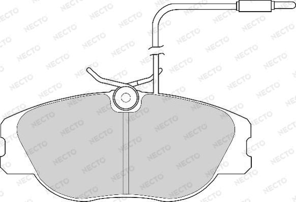 Necto FD6248A - Тормозные колодки, дисковые, комплект autospares.lv