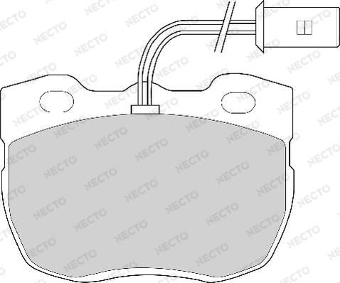 Necto FD6259A - Тормозные колодки, дисковые, комплект autospares.lv