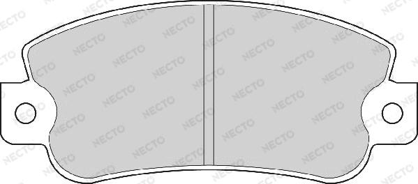 Necto FD6253A - Тормозные колодки, дисковые, комплект autospares.lv