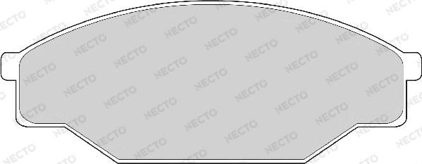 Necto FD6264A - Тормозные колодки, дисковые, комплект autospares.lv