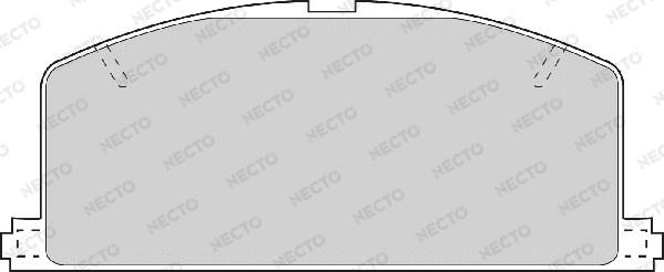Necto FD6200A - Тормозные колодки, дисковые, комплект autospares.lv