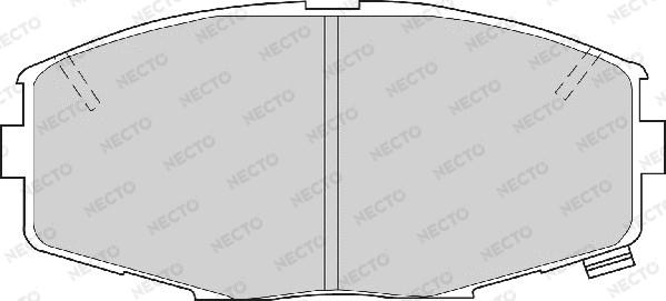 Necto FD6289A - Тормозные колодки, дисковые, комплект autospares.lv