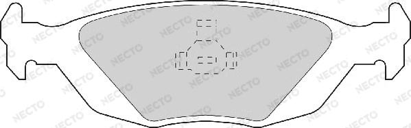 Necto FD6285A - Тормозные колодки, дисковые, комплект autospares.lv