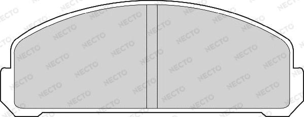 Necto FD6234A - Тормозные колодки, дисковые, комплект autospares.lv