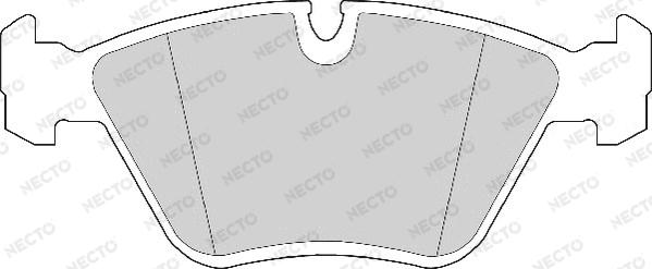 Necto FD6279A - Тормозные колодки, дисковые, комплект autospares.lv