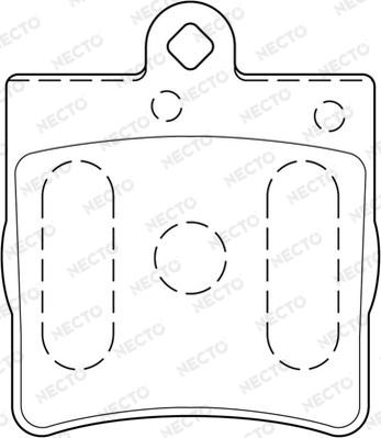 Necto FD6795A - Тормозные колодки, дисковые, комплект autospares.lv