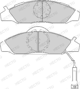 Necto FD6792A - Тормозные колодки, дисковые, комплект autospares.lv