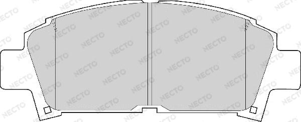 Necto FD6742A - Тормозные колодки, дисковые, комплект autospares.lv