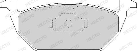 Necto FD6754A - Тормозные колодки, дисковые, комплект autospares.lv