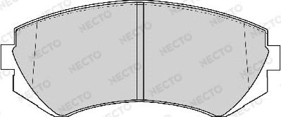 Necto FD6769A - Тормозные колодки, дисковые, комплект autospares.lv
