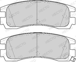 Necto FD6763A - Тормозные колодки, дисковые, комплект autospares.lv