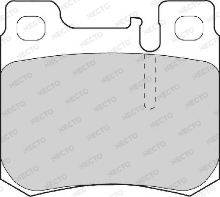 Necto FD6706A - Тормозные колодки, дисковые, комплект autospares.lv