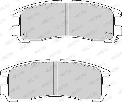 Necto FD6701A - Тормозные колодки, дисковые, комплект autospares.lv