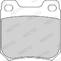 Necto FD6715A - Тормозные колодки, дисковые, комплект autospares.lv