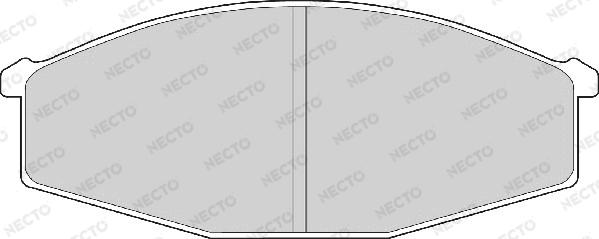 Necto FD6718A - Тормозные колодки, дисковые, комплект autospares.lv