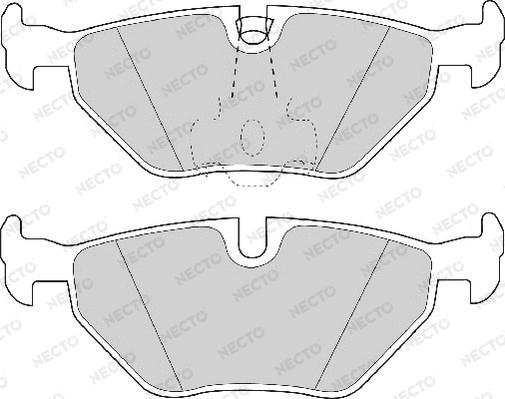 Necto FD6739A - Тормозные колодки, дисковые, комплект autospares.lv