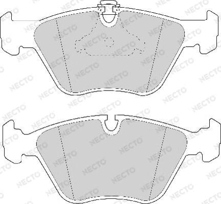 Necto FD6738A - Тормозные колодки, дисковые, комплект autospares.lv