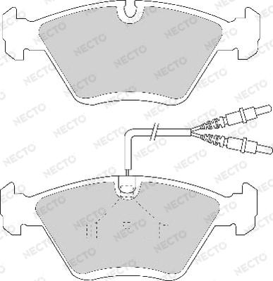 Necto FD6737A - Тормозные колодки, дисковые, комплект autospares.lv