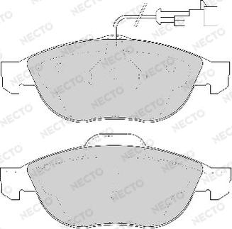 Necto FD6729A - Тормозные колодки, дисковые, комплект autospares.lv