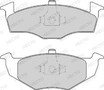 Necto FD6770A - Тормозные колодки, дисковые, комплект autospares.lv