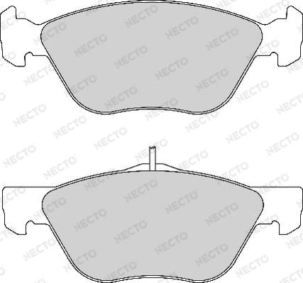 Necto FD6771A - Тормозные колодки, дисковые, комплект autospares.lv