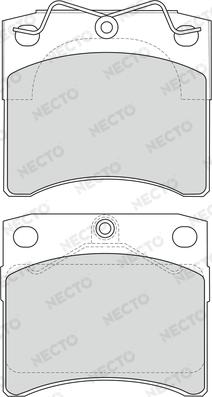 Necto FD6773V - Тормозные колодки, дисковые, комплект autospares.lv