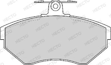 Necto FD6777A - Тормозные колодки, дисковые, комплект autospares.lv