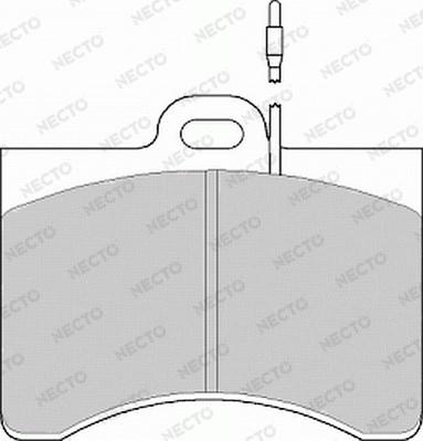 Necto FD153A - Тормозные колодки, дисковые, комплект autospares.lv