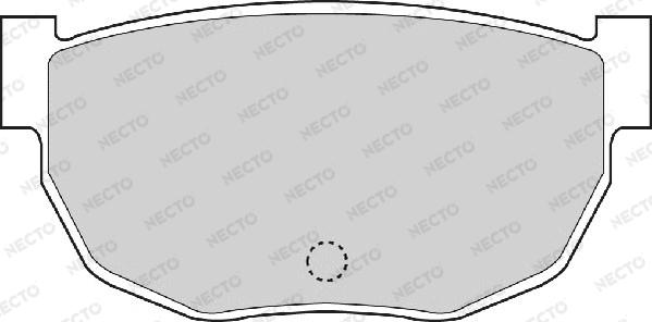 Necto FD898A - Тормозные колодки, дисковые, комплект autospares.lv