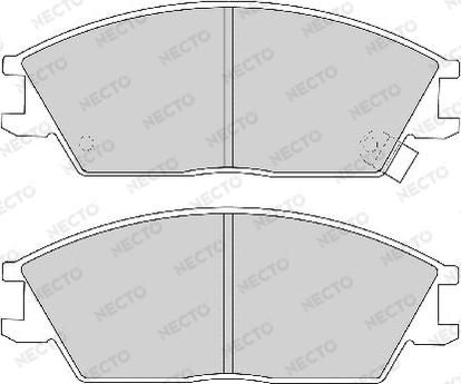 Necto FD897A - Тормозные колодки, дисковые, комплект autospares.lv