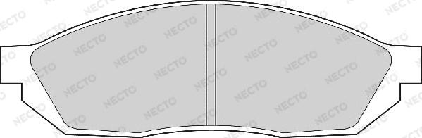 Necto FD854A - Тормозные колодки, дисковые, комплект autospares.lv