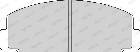 Necto FD869A - Тормозные колодки, дисковые, комплект autospares.lv