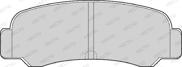 Necto FD862A - Тормозные колодки, дисковые, комплект autospares.lv