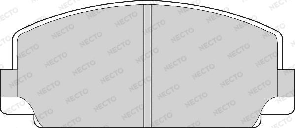 Necto FD804A - Тормозные колодки, дисковые, комплект autospares.lv