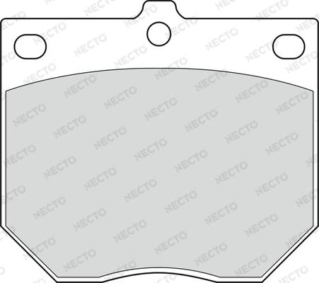 Necto FD805A - Тормозные колодки, дисковые, комплект autospares.lv