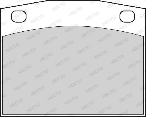 Necto FD813A - Тормозные колодки, дисковые, комплект autospares.lv