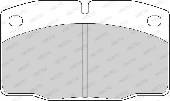 Necto FD817A - Тормозные колодки, дисковые, комплект autospares.lv