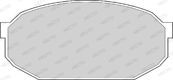 Necto FD880A - Тормозные колодки, дисковые, комплект autospares.lv
