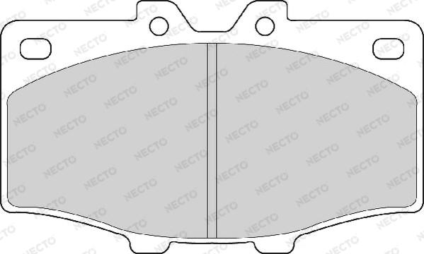 Necto FD882A - Тормозные колодки, дисковые, комплект autospares.lv