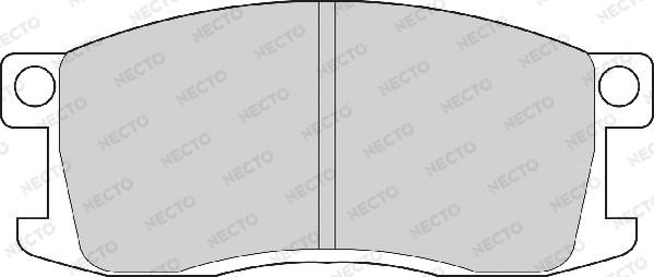 Necto FD834A - Тормозные колодки, дисковые, комплект autospares.lv